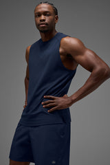 Alo Yoga ALO Vapor Muscle Tank - Navy