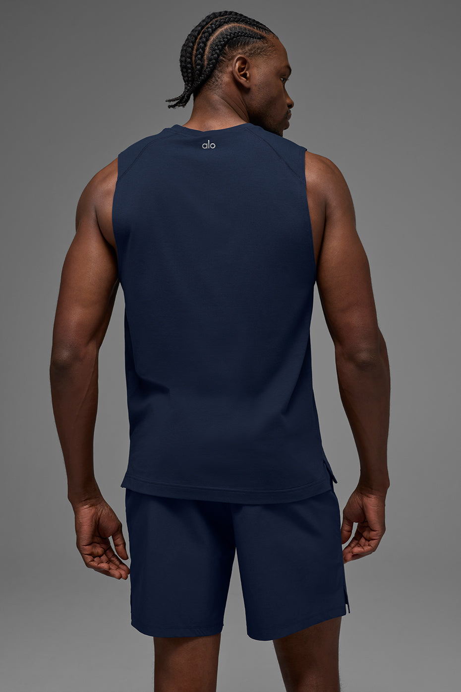Alo Yoga ALO Vapor Muscle Tank - Navy