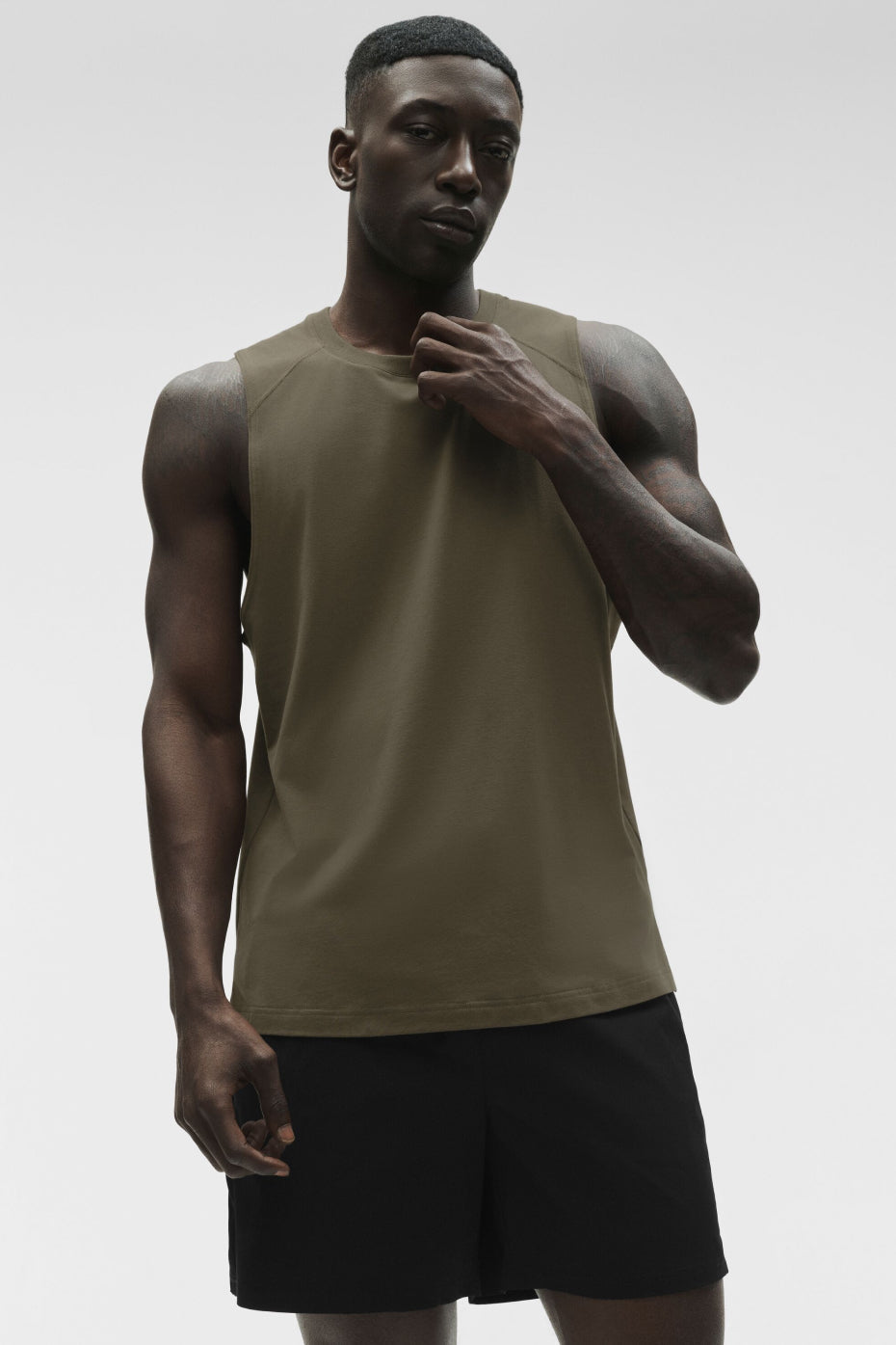 Alo Yoga ALO Vapor Muscle Tank - Olive Tree