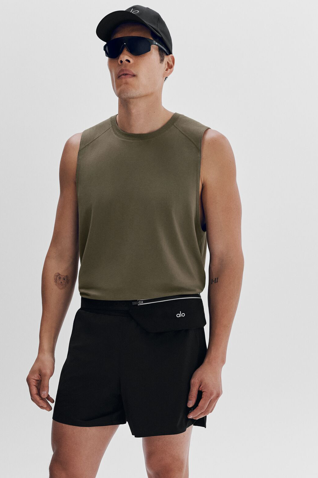 Alo Yoga ALO Vapor Muscle Tank - Olive Tree