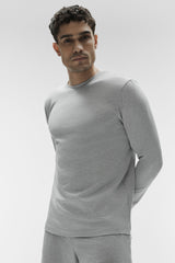 Alo Yoga Conquer Reform Crewneck Long Sleeve - Athletic Heather Grey