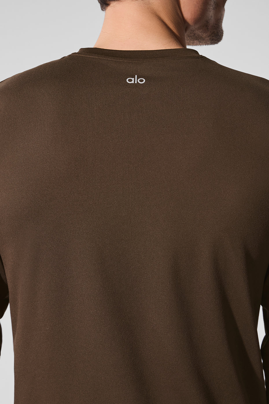 Alo Yoga Conquer Reform Crewneck Long Sleeve - Espresso