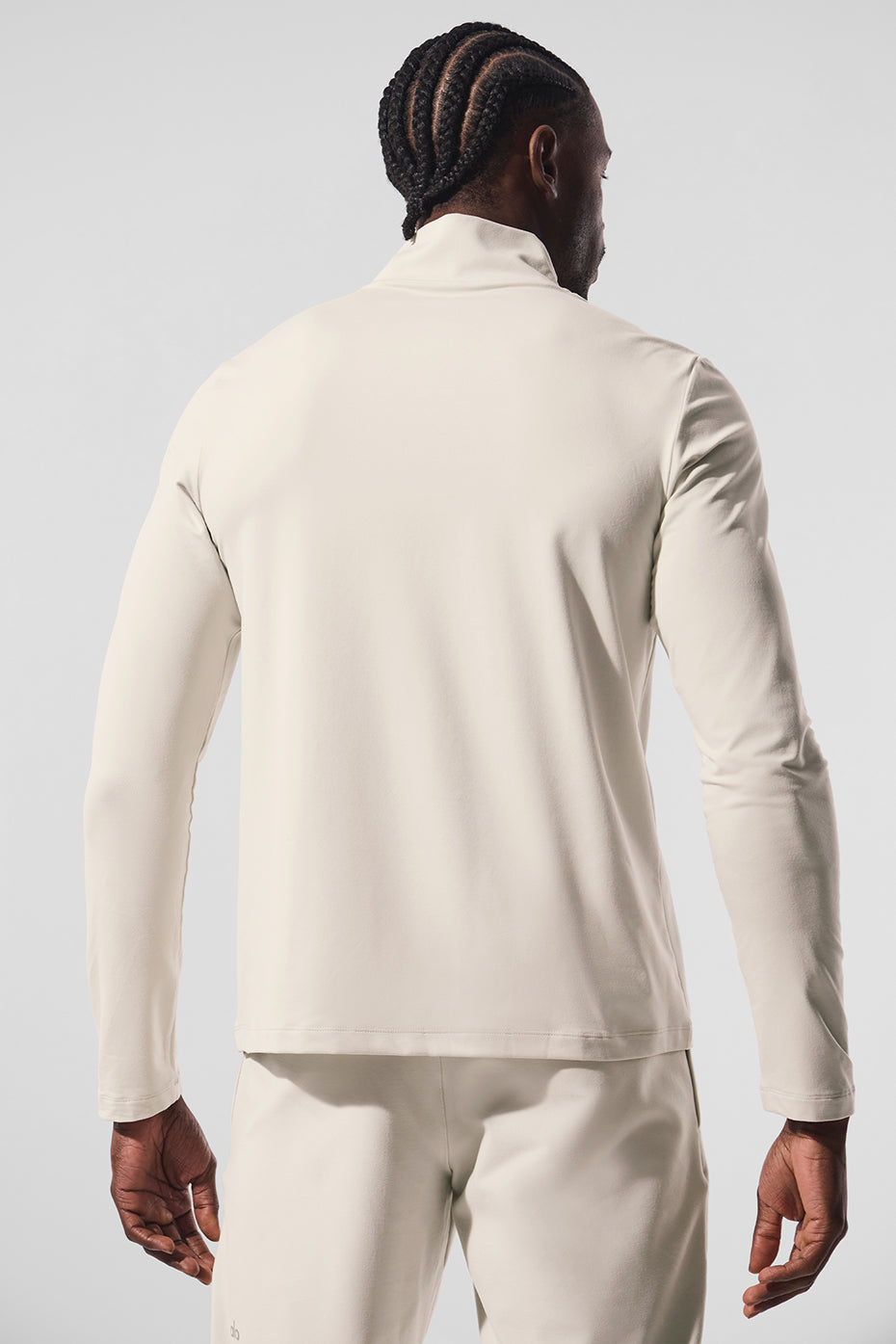 Alo Yoga Conquer 1/4 Zip Reform Long Sleeve - Bone