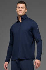 Alo Yoga Conquer 1/4 Zip Reform Long Sleeve - Navy