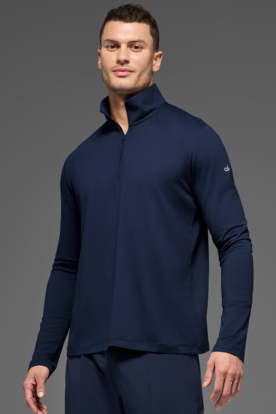 Alo Yoga Conquer 1/4 Zip Reform Long Sleeve - Navy