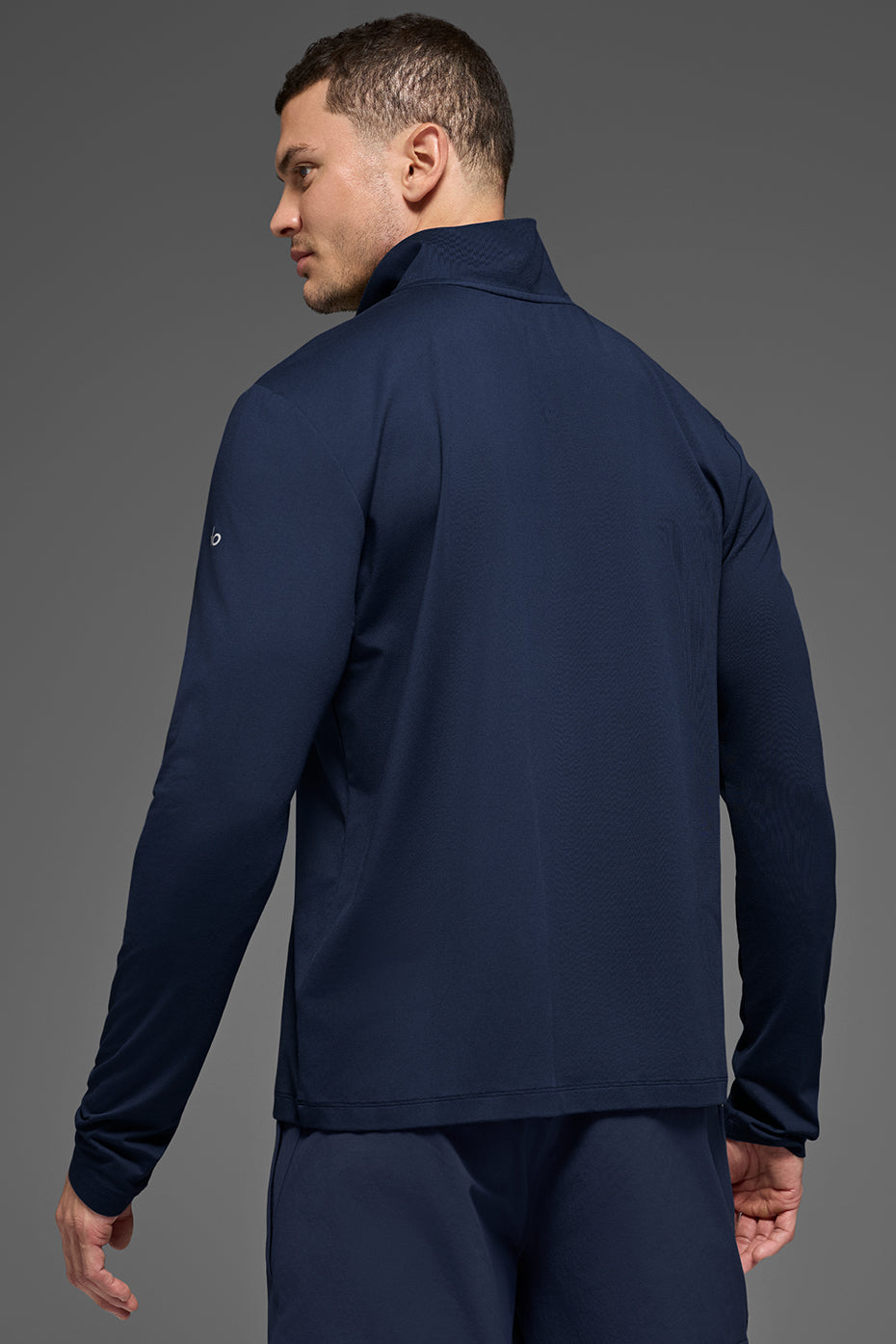 Alo Yoga Conquer 1/4 Zip Reform Long Sleeve - Navy