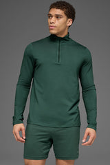 Alo Yoga Conquer 1/4 Zip Reform Long Sleeve - Clover Green