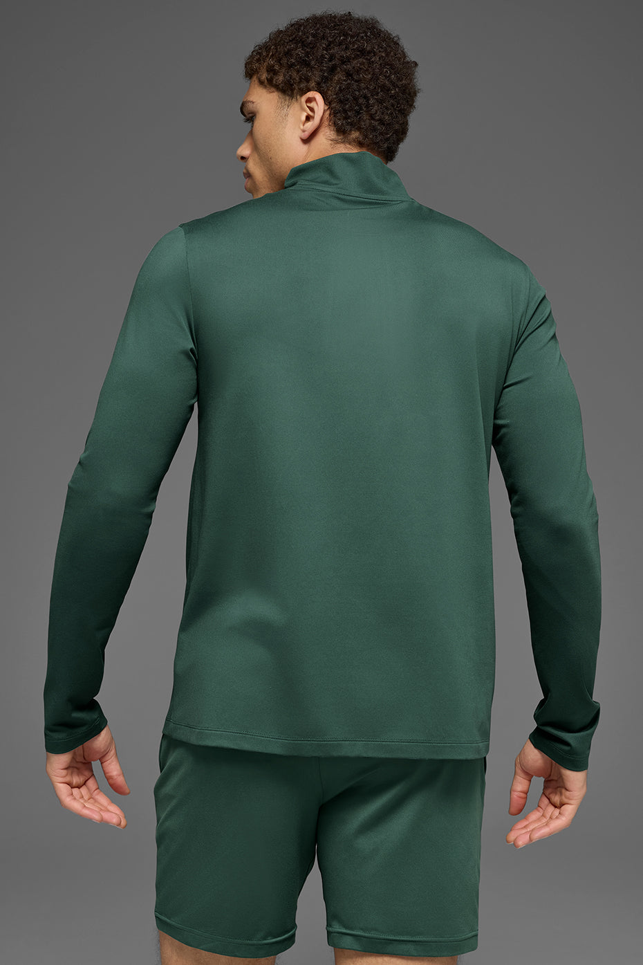 Alo Yoga Conquer 1/4 Zip Reform Long Sleeve - Clover Green