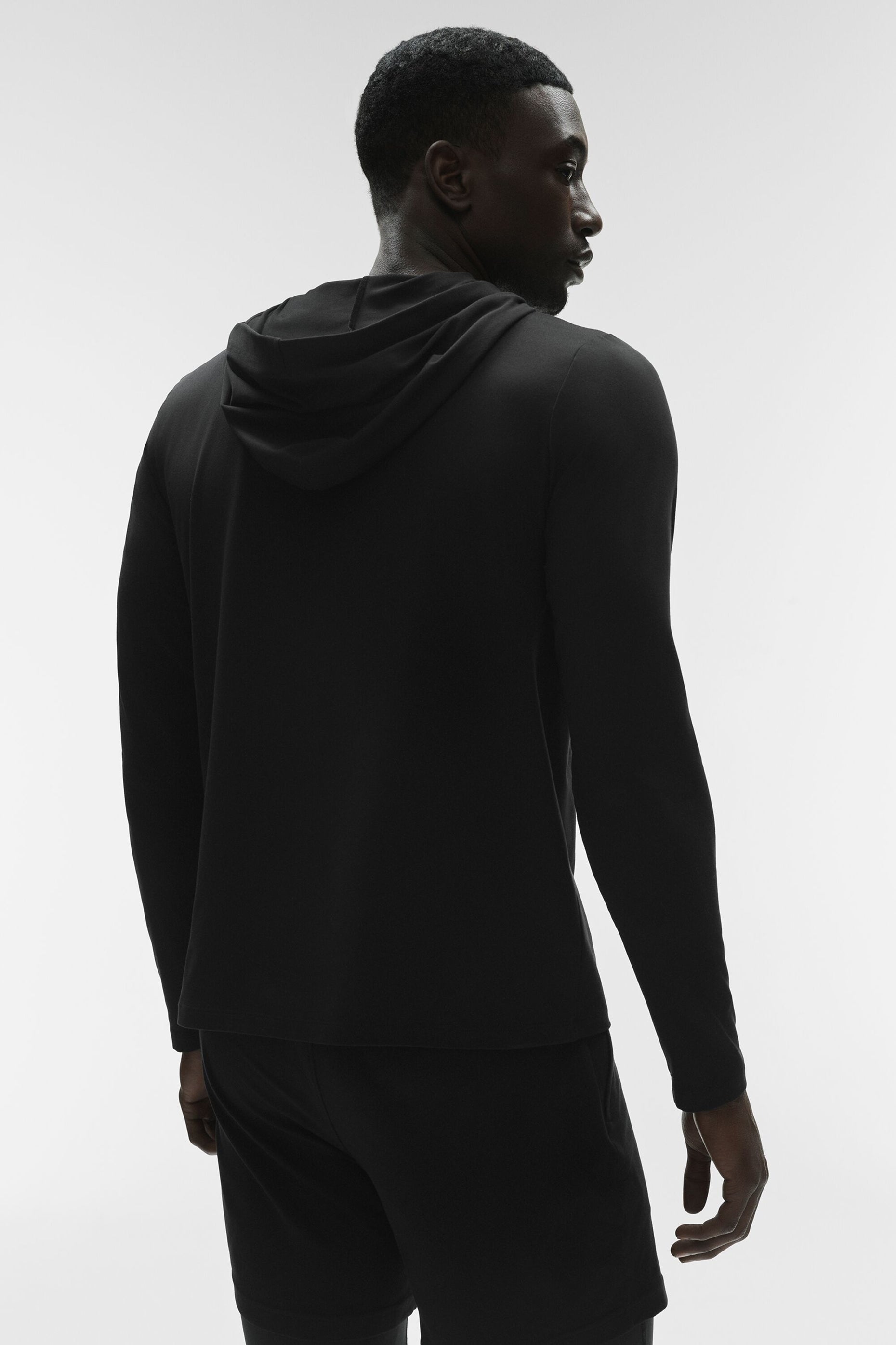 Alo Yoga Conquer Reform Long Sleeve With Hood - Black