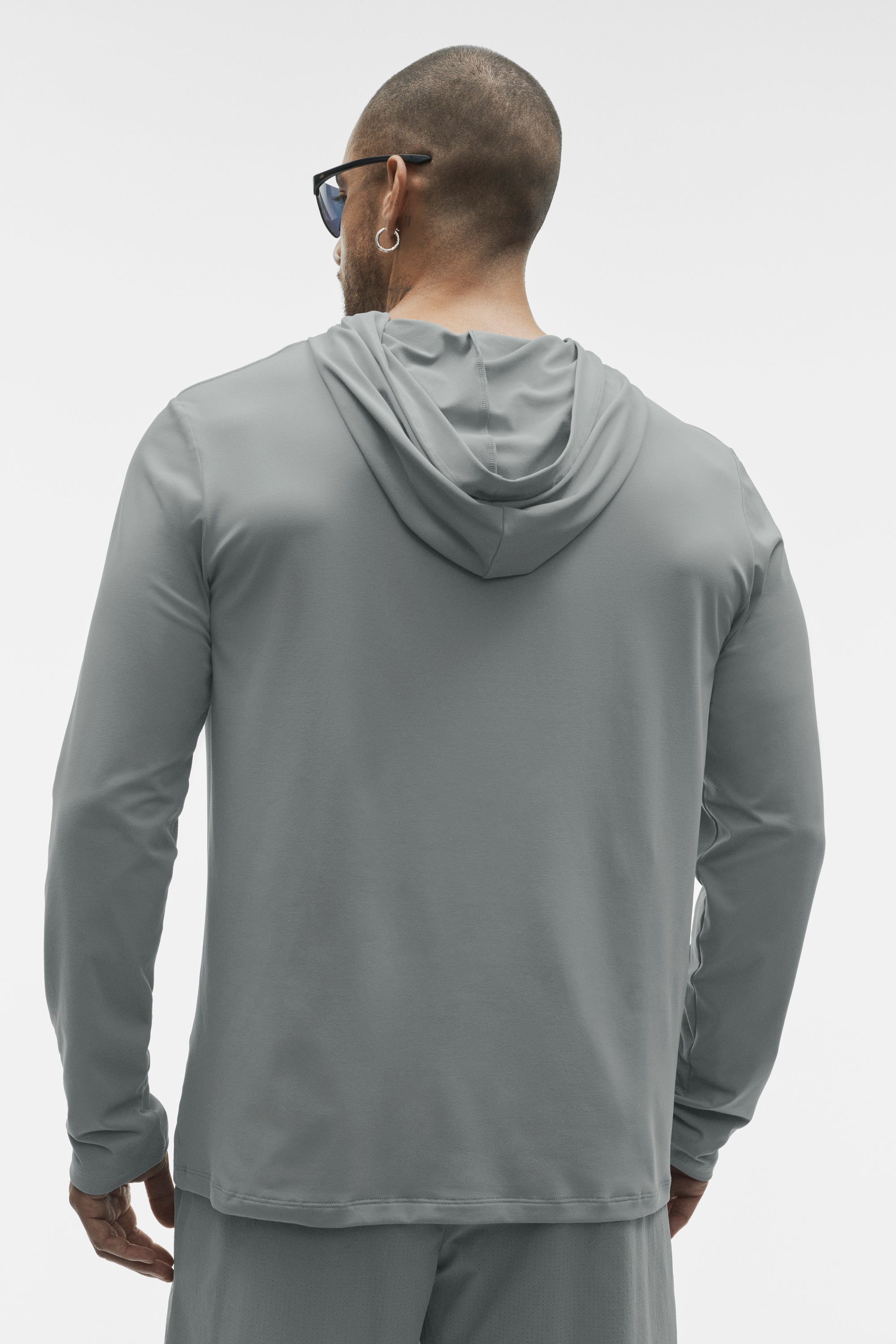 Alo Yoga Conquer Reform Long Sleeve With Hood - Monument