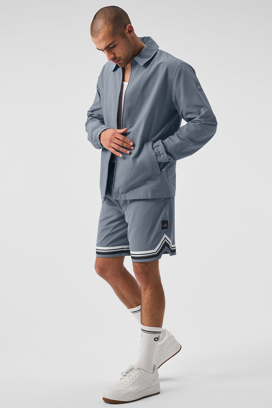 Alo Yoga Torrent Overshirt - Steel Grey