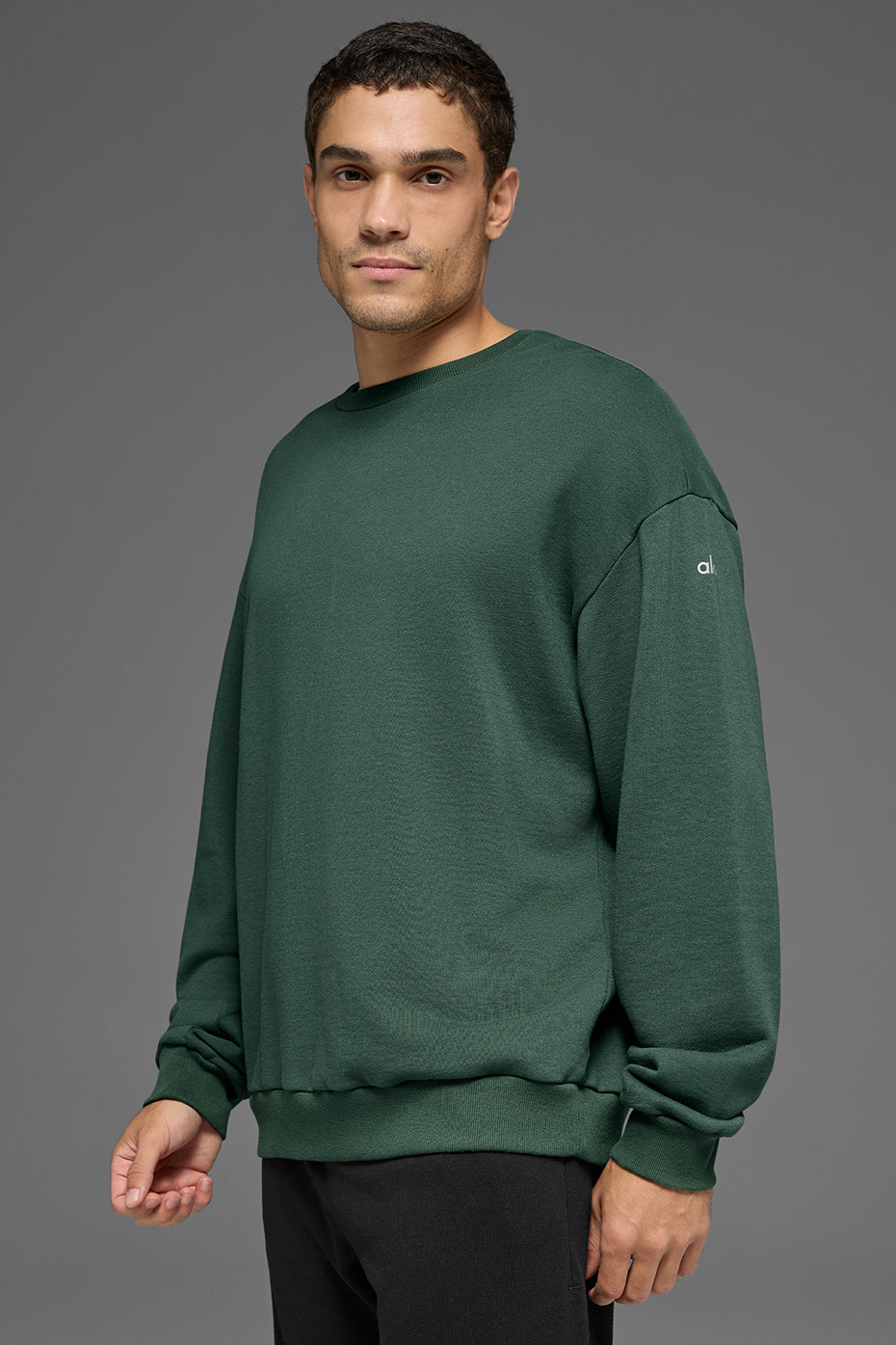 Alo Yoga Chill Crew Neck Pullover - Clover Green