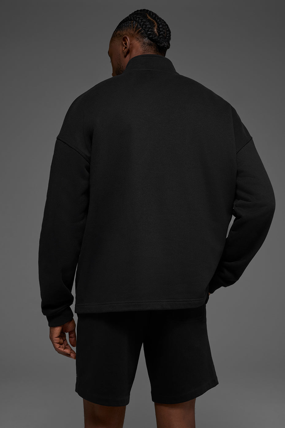 Alo Yoga Renown Heavy Weight 1/4 Zip - Black