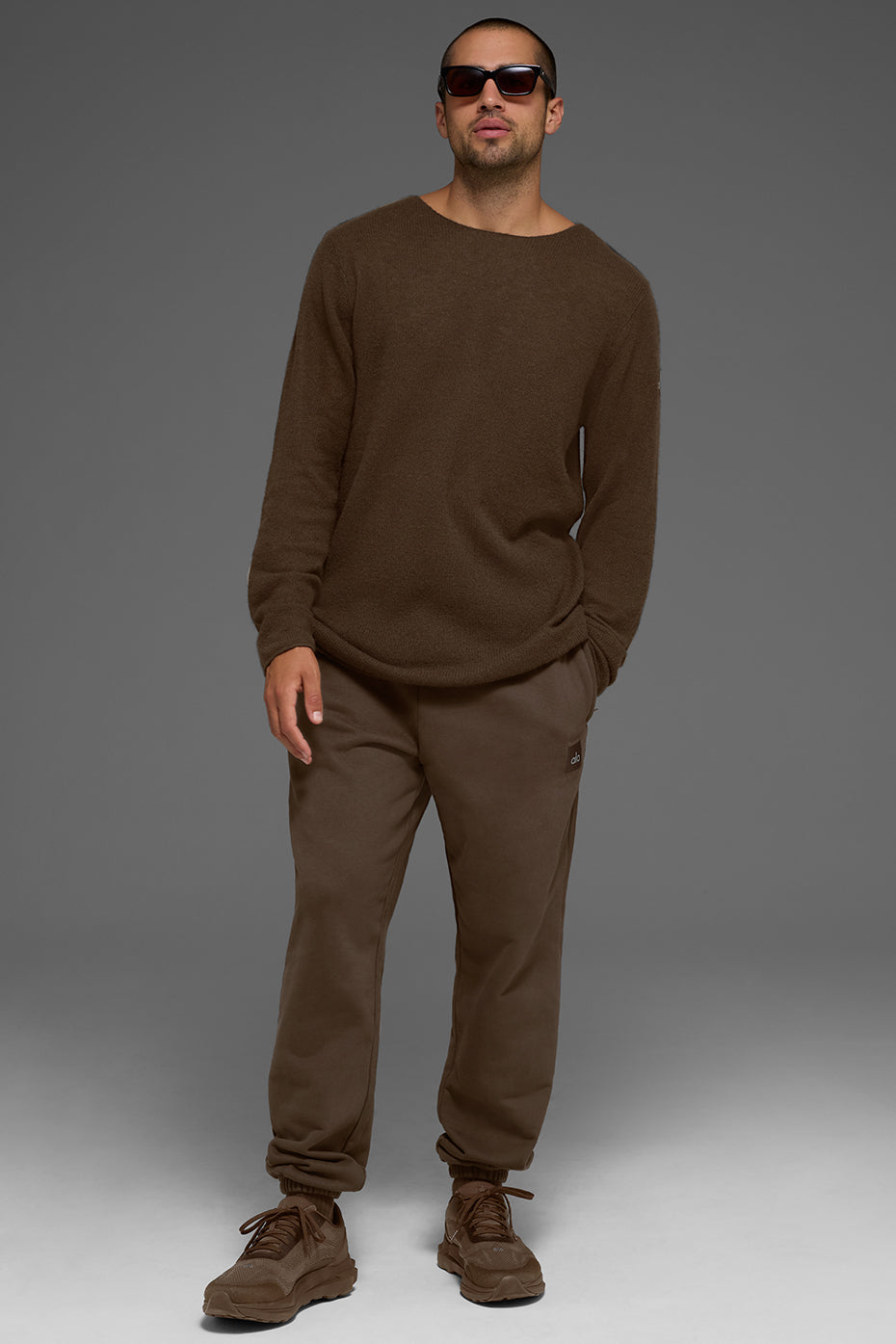 Alo Yoga Cashmere Reform Long Sleeve - Espresso