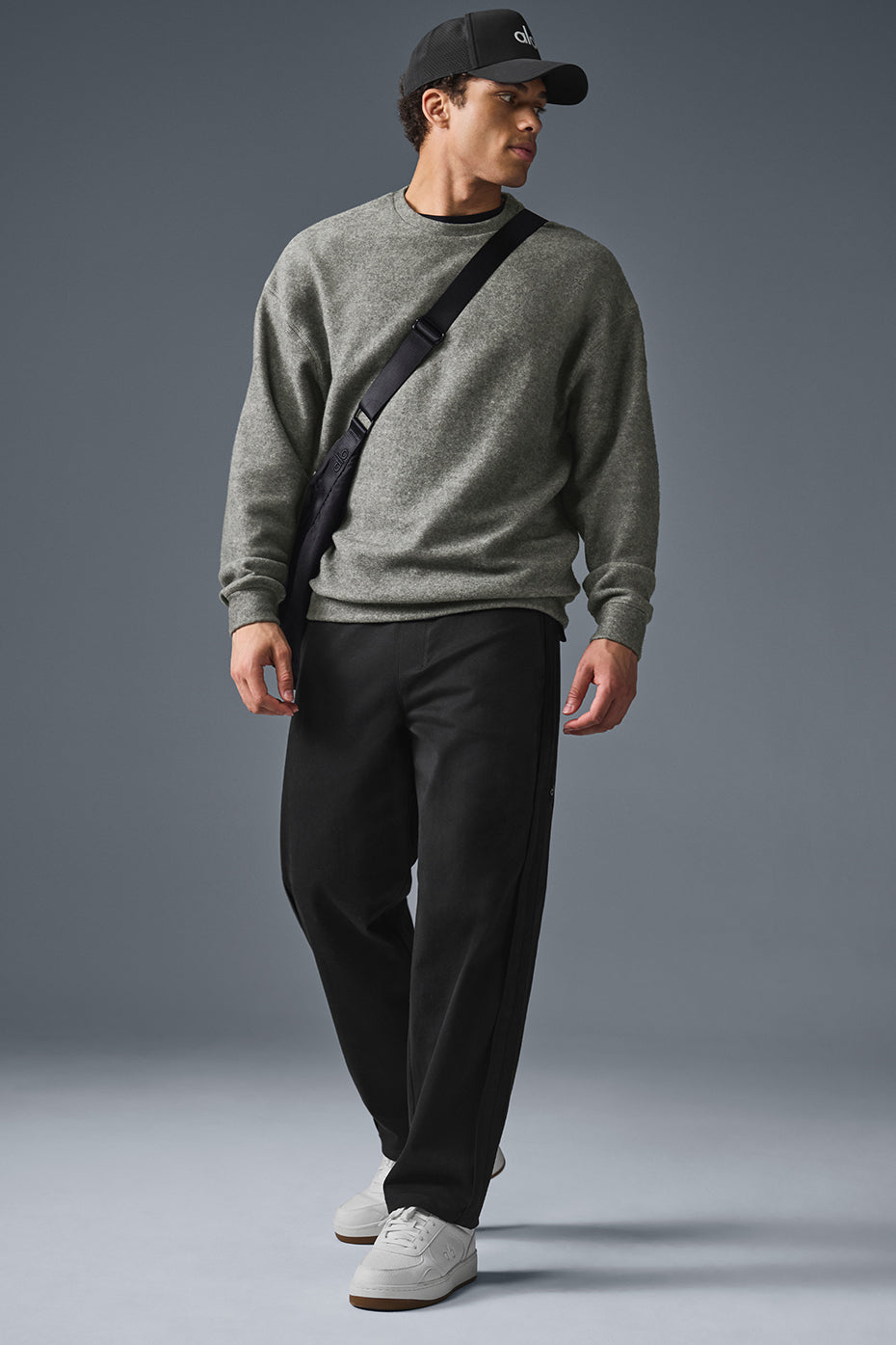 Alo Yoga Triumph Restore Crew Neck Sweatshirt - Grey Triblend