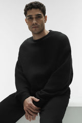 Alo Yoga Triumph Restore Crew Neck Sweatshirt - Black