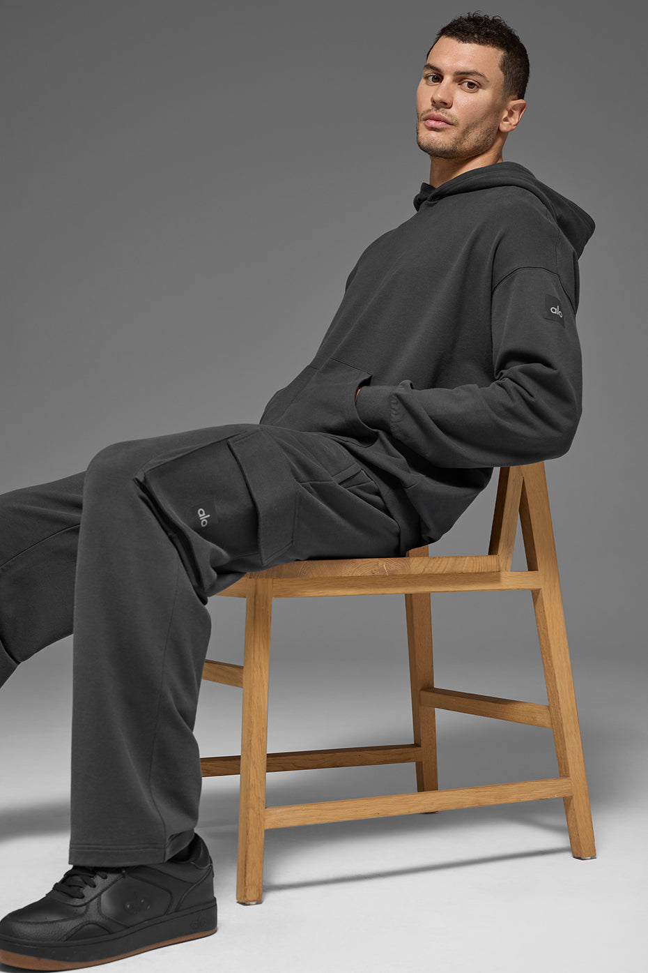 Alo Yoga Double Take Hoodie - Anthracite