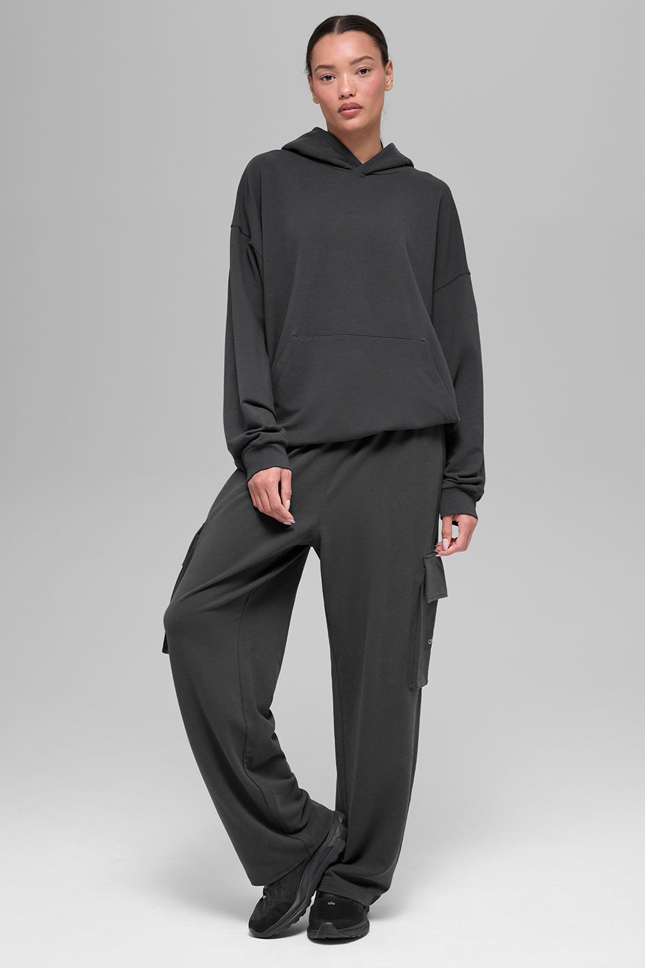 Alo Yoga Double Take Hoodie - Anthracite