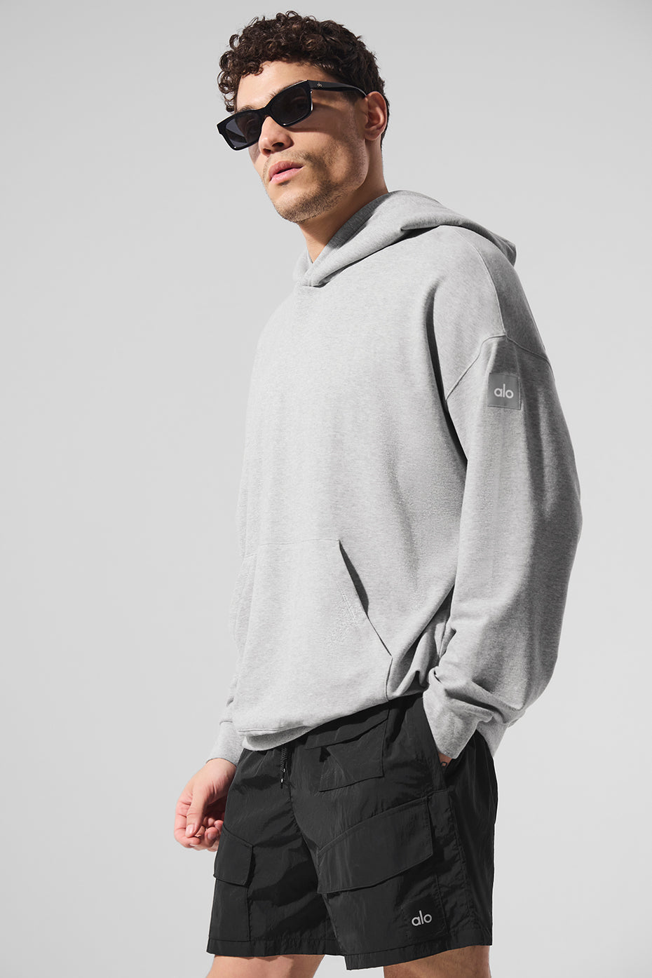 Alo Yoga Double Take Hoodie - Athletic Heather Grey