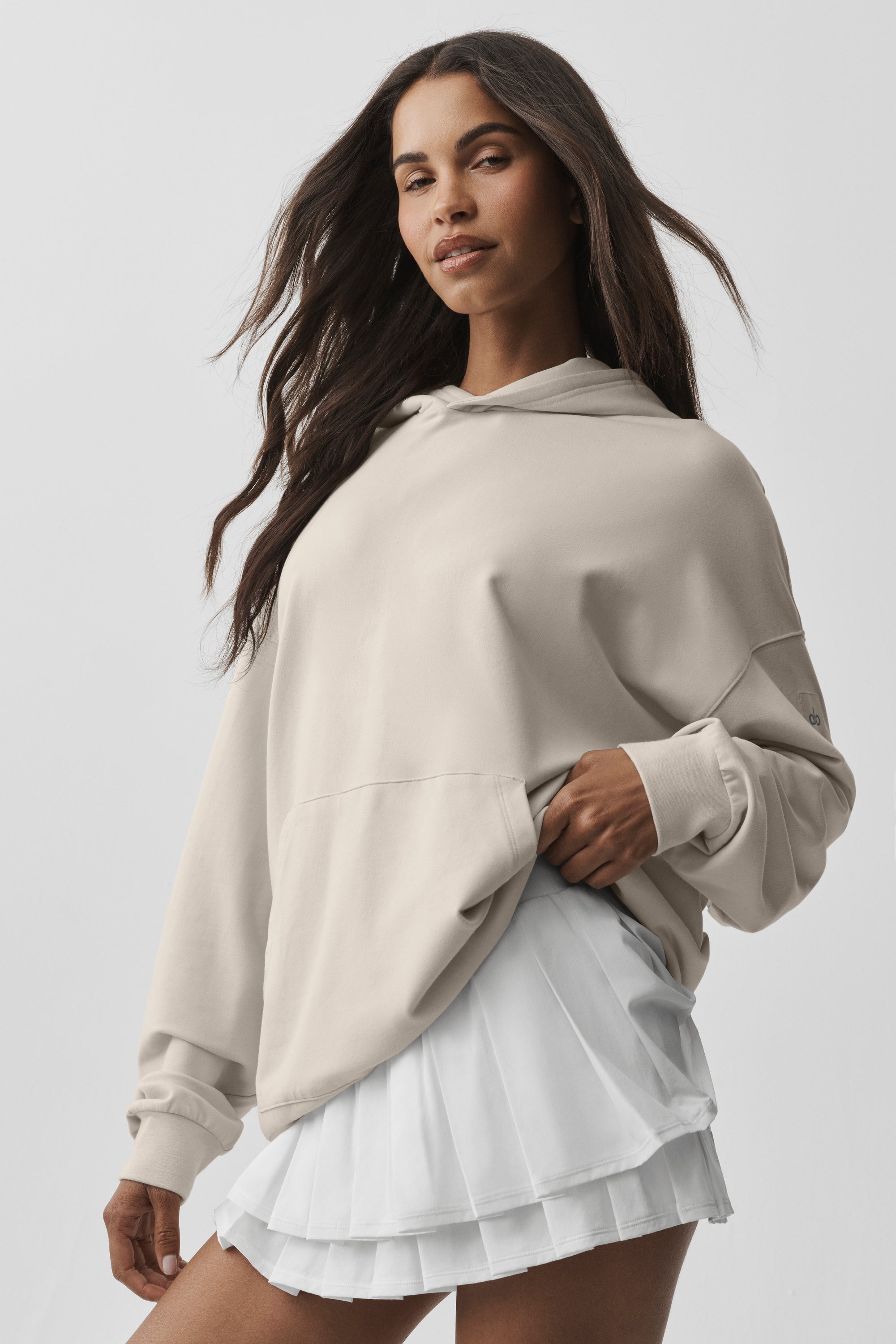 Alo Yoga Double Take Hoodie - Bone