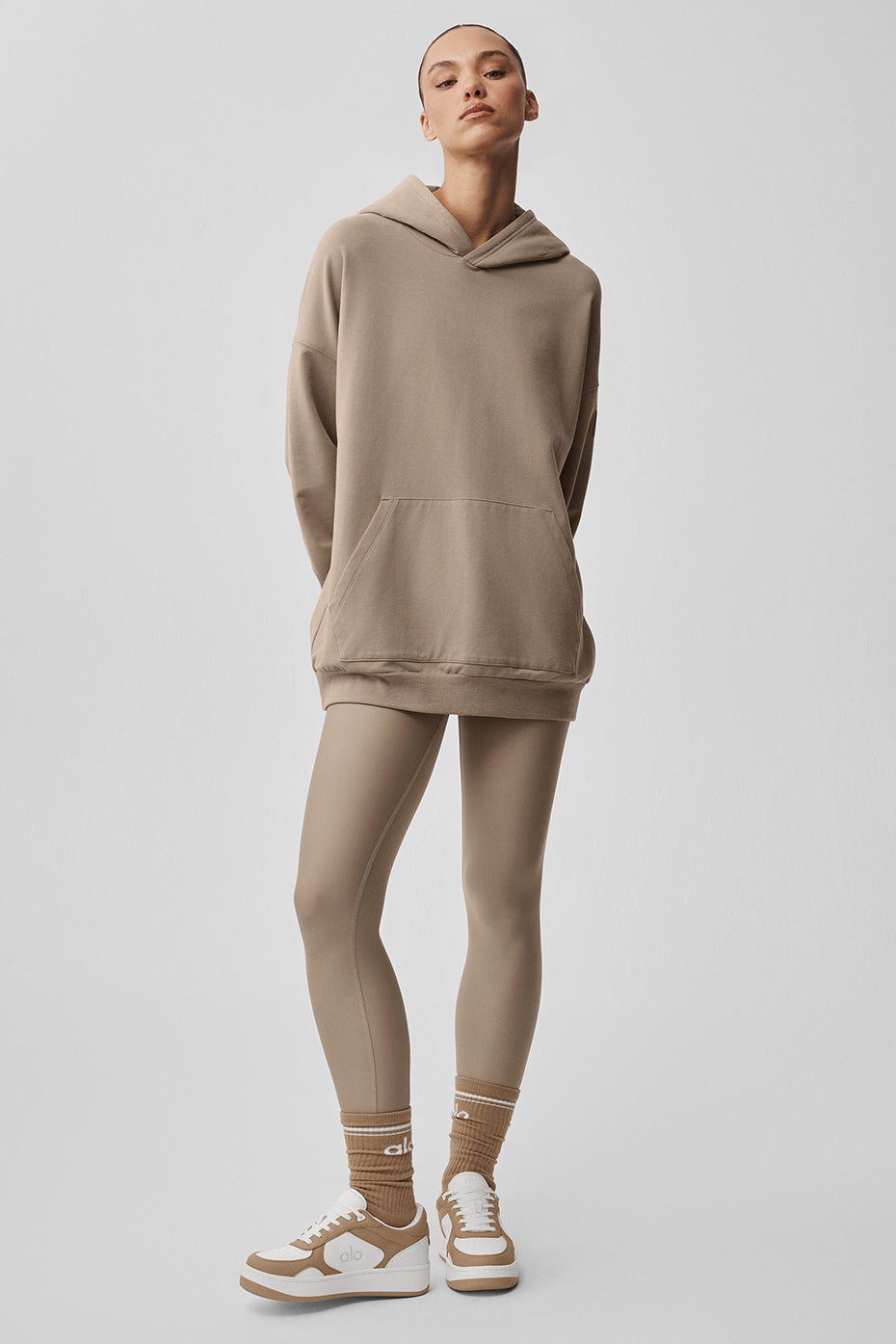 Alo Yoga Double Take Hoodie - Gravel