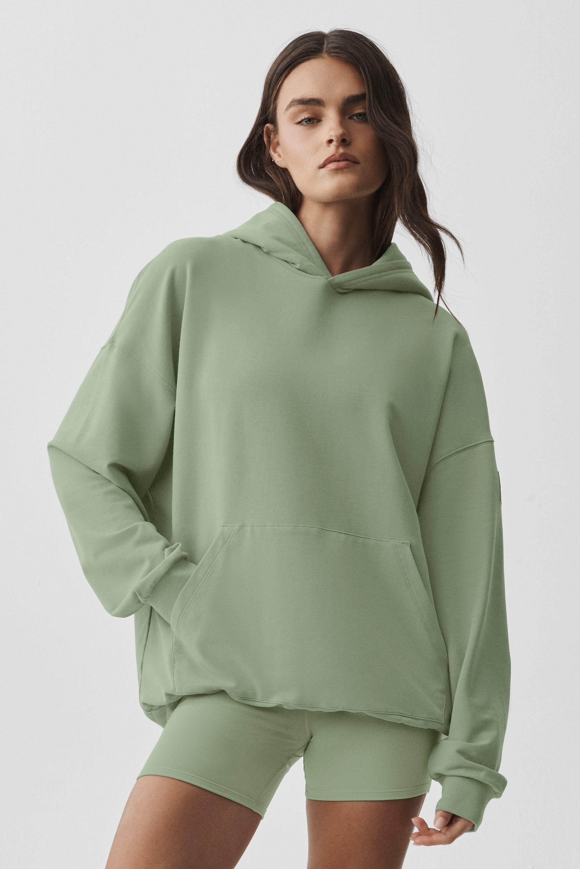 Alo Yoga Double Take Hoodie - Dune Grass