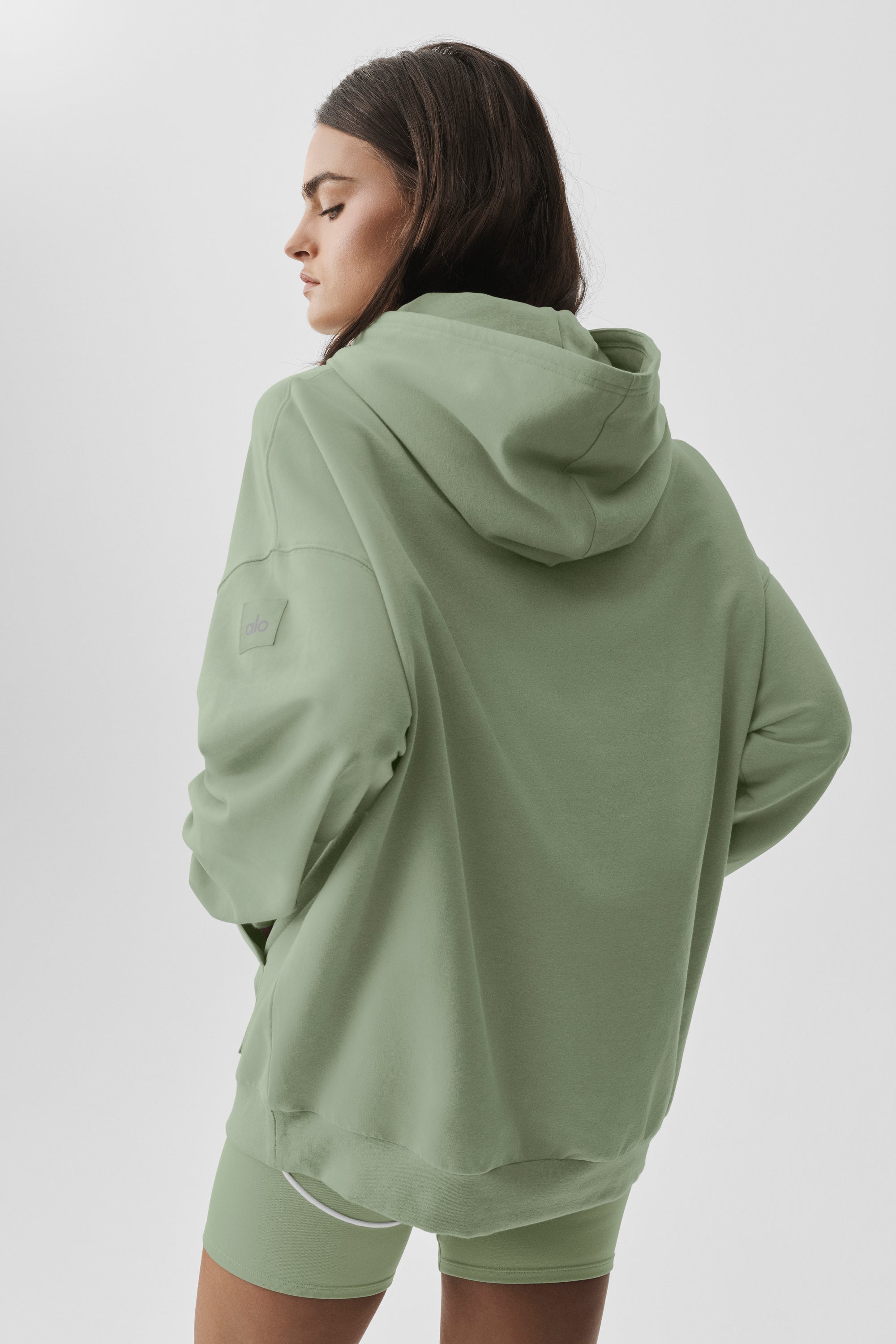 Alo Yoga Double Take Hoodie - Dune Grass