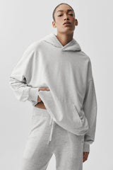 Alo Yoga Double Take Hoodie - White Heather