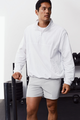 Alo Yoga Light Weight Takeaway Track Pullover - White