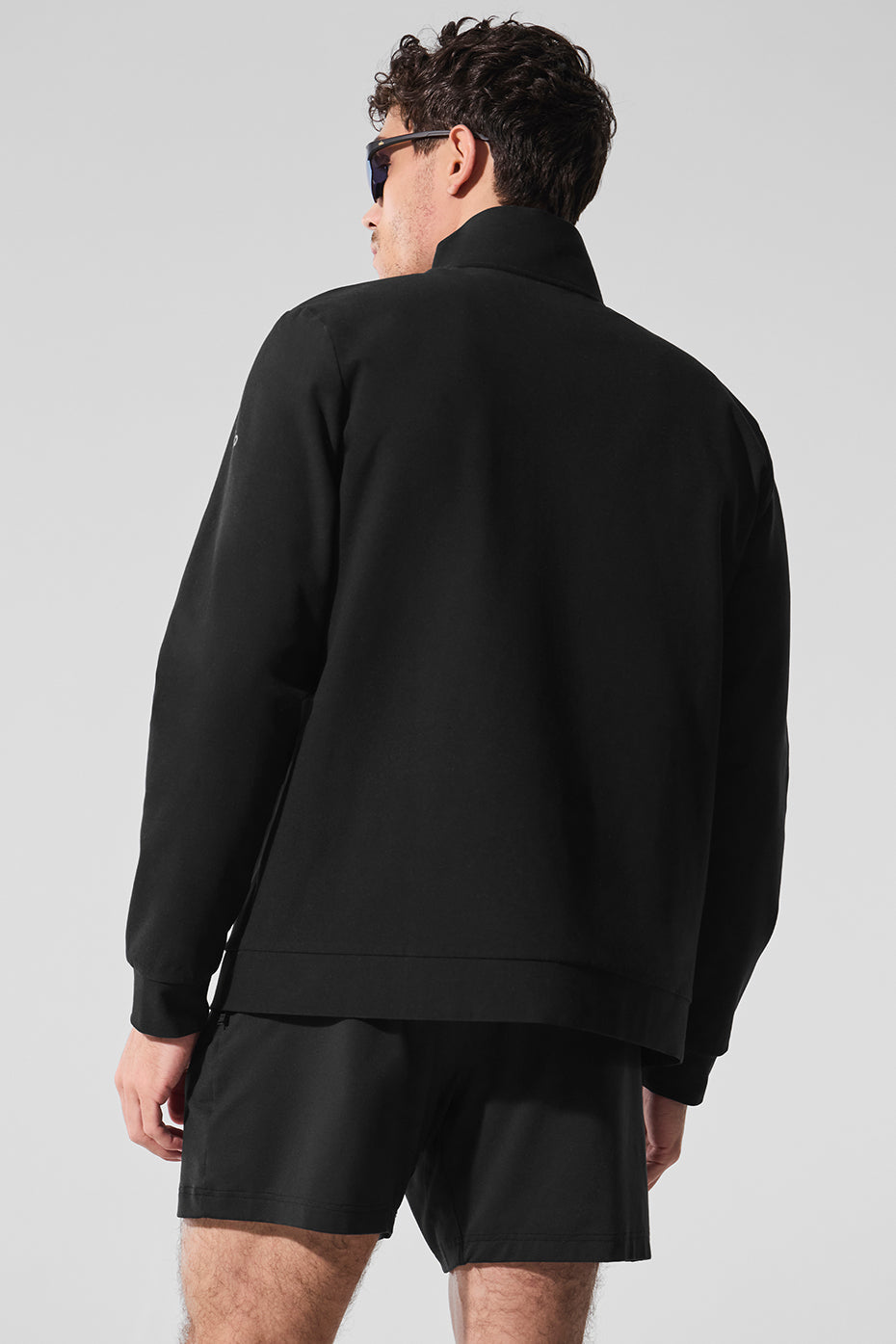 Alo Yoga Conquer Max Mock Neck Full Zip - Black