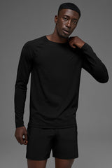Alo Yoga Idol Crewneck Long Sleeve - Black