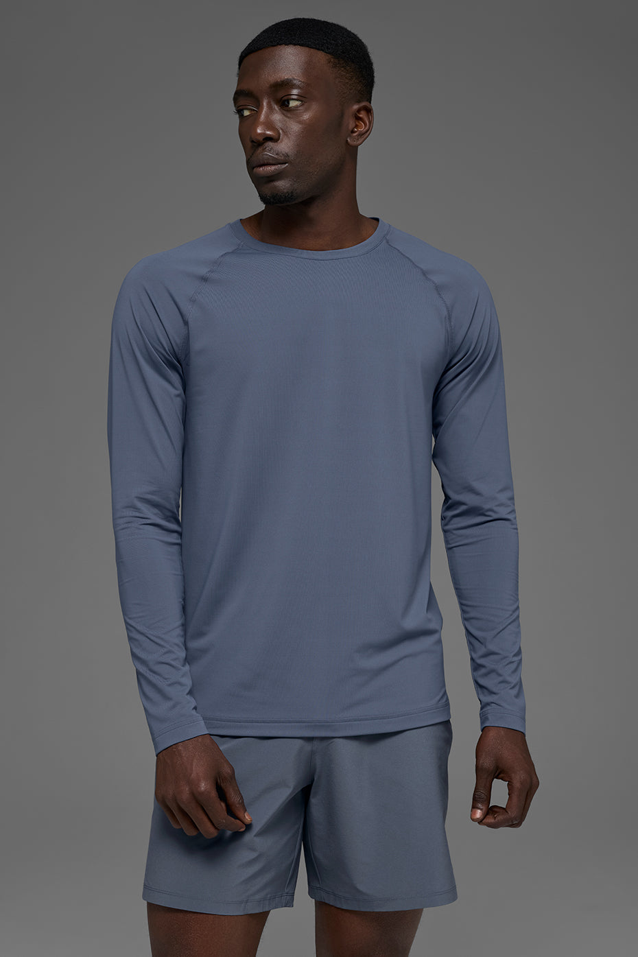 Alo Yoga Idol Crewneck Long Sleeve - Bluestone