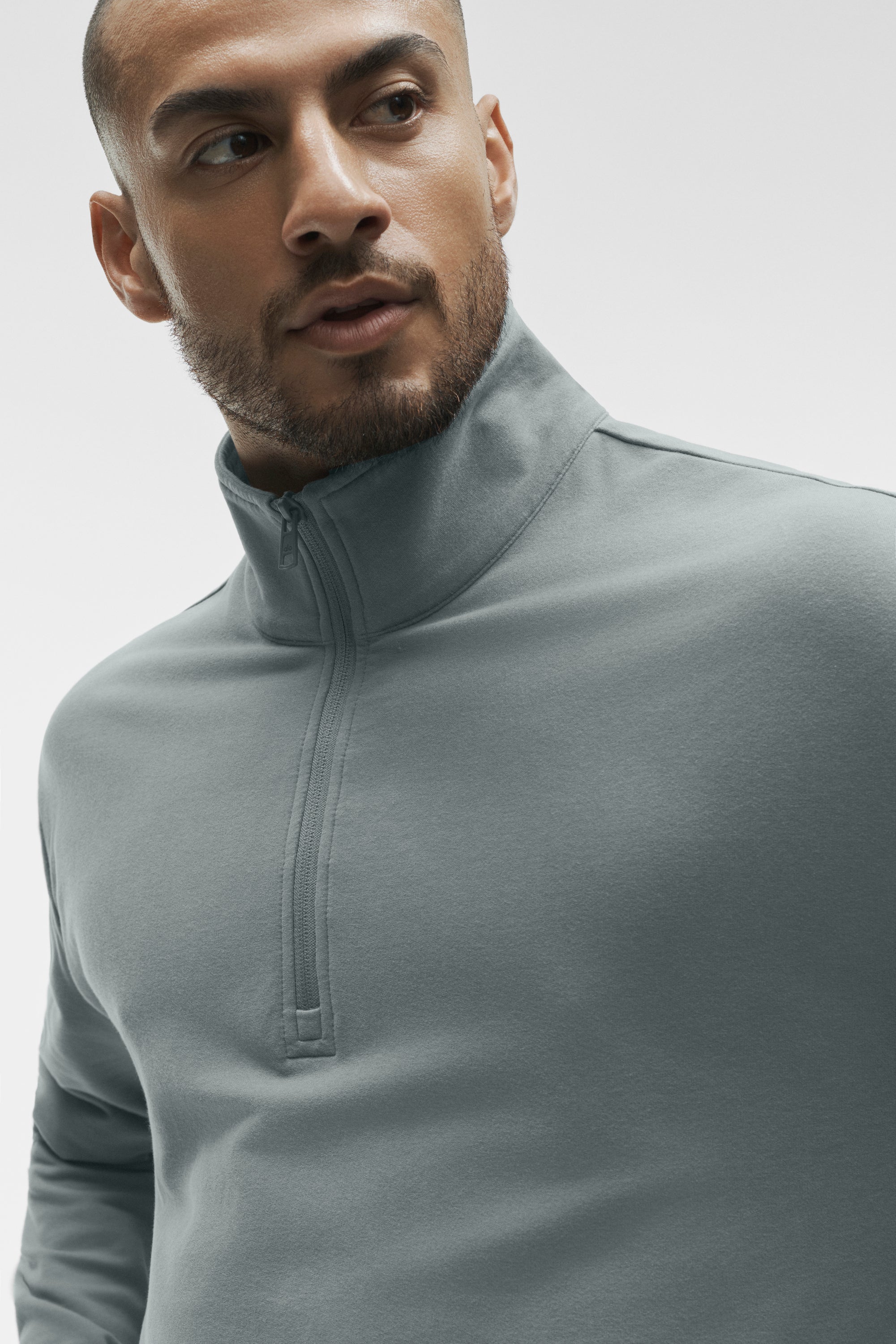 Alo Yoga Double Take Long Sleeve 1/4 Zip - Monument