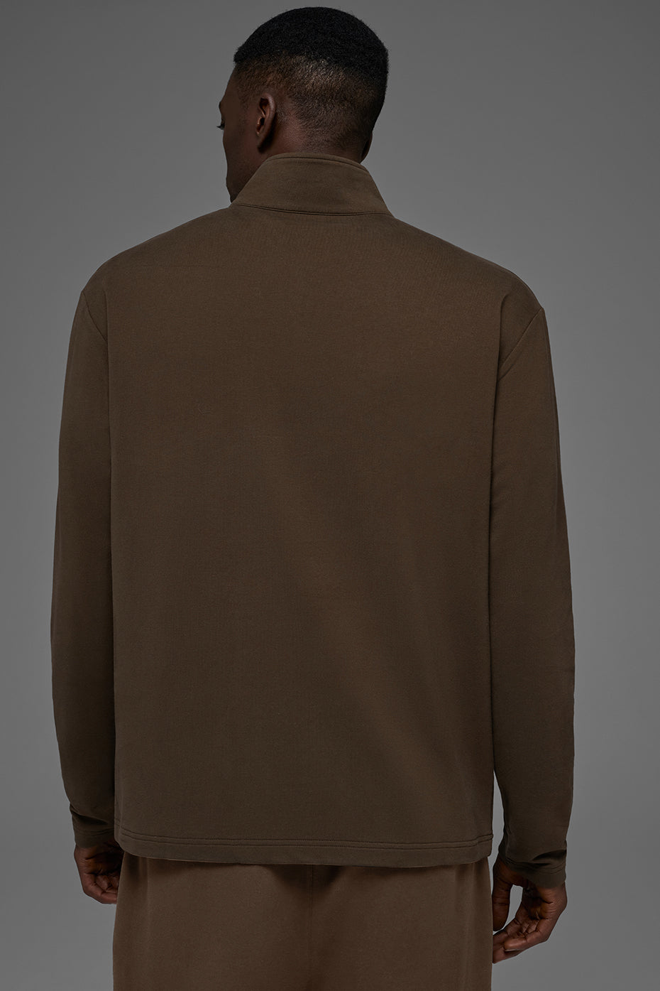 Alo Yoga Double Take Long Sleeve 1/4 Zip - Espresso