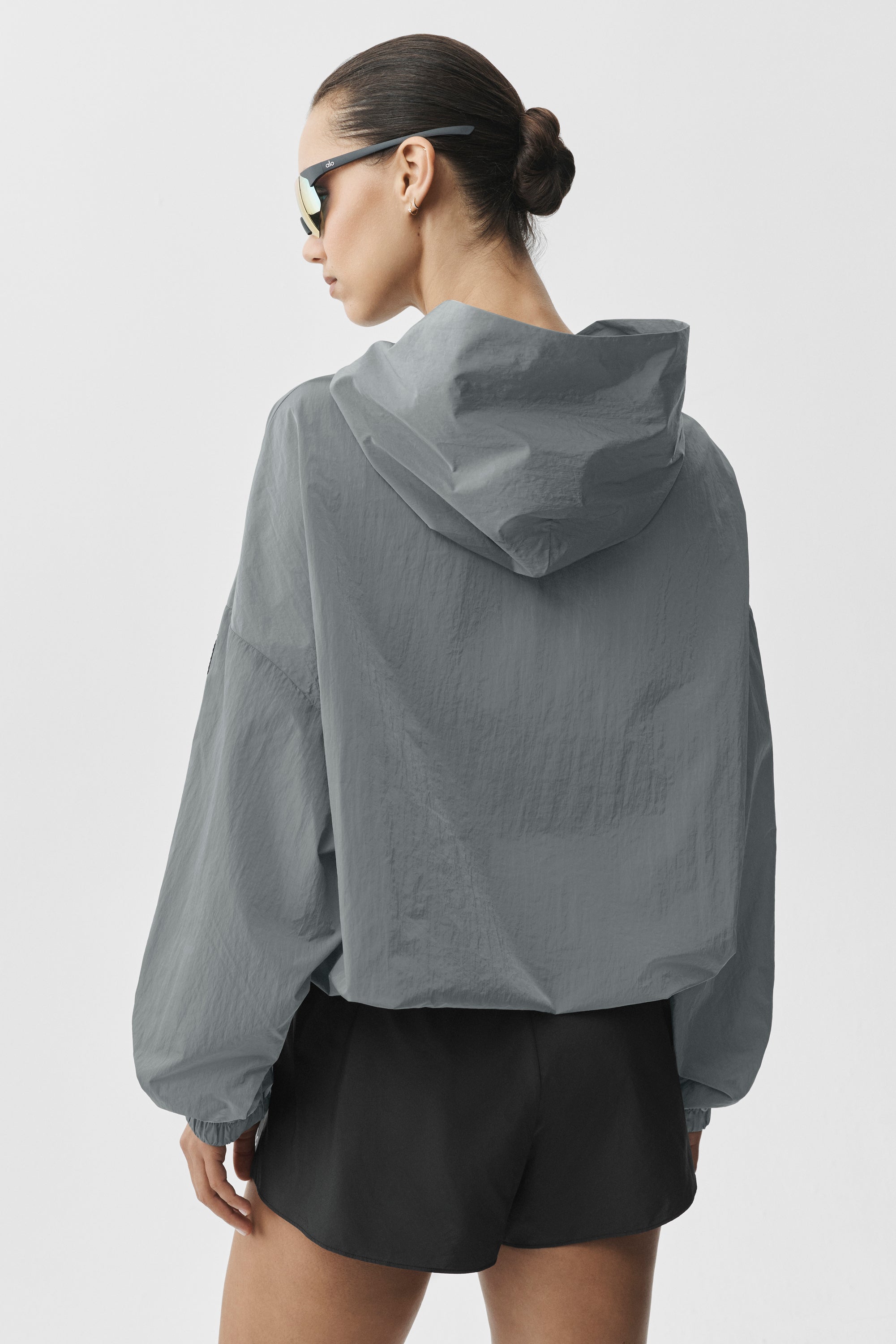 Alo Yoga Axis Hooded Pullover - Monument