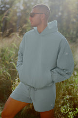 Alo Yoga Axis Hooded Pullover - Desert Sage