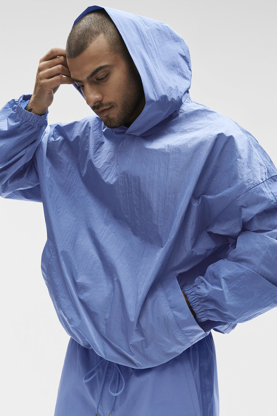 Alo Yoga Axis Hooded Pullover - Provence Blue