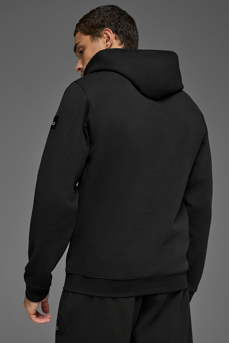Alo Yoga Waffle Lounge Hoodie - Black