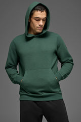 Alo Yoga Waffle Lounge Hoodie - Clover Green