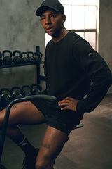 Alo Yoga Waffle Lounge Long Sleeve Crew - Black