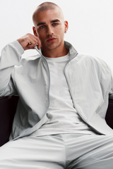 Alo Yoga Takeaway Track Full Zip Jacket - Titanium