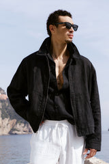 Alo Yoga Linen Days Full Zip Jacket - Black