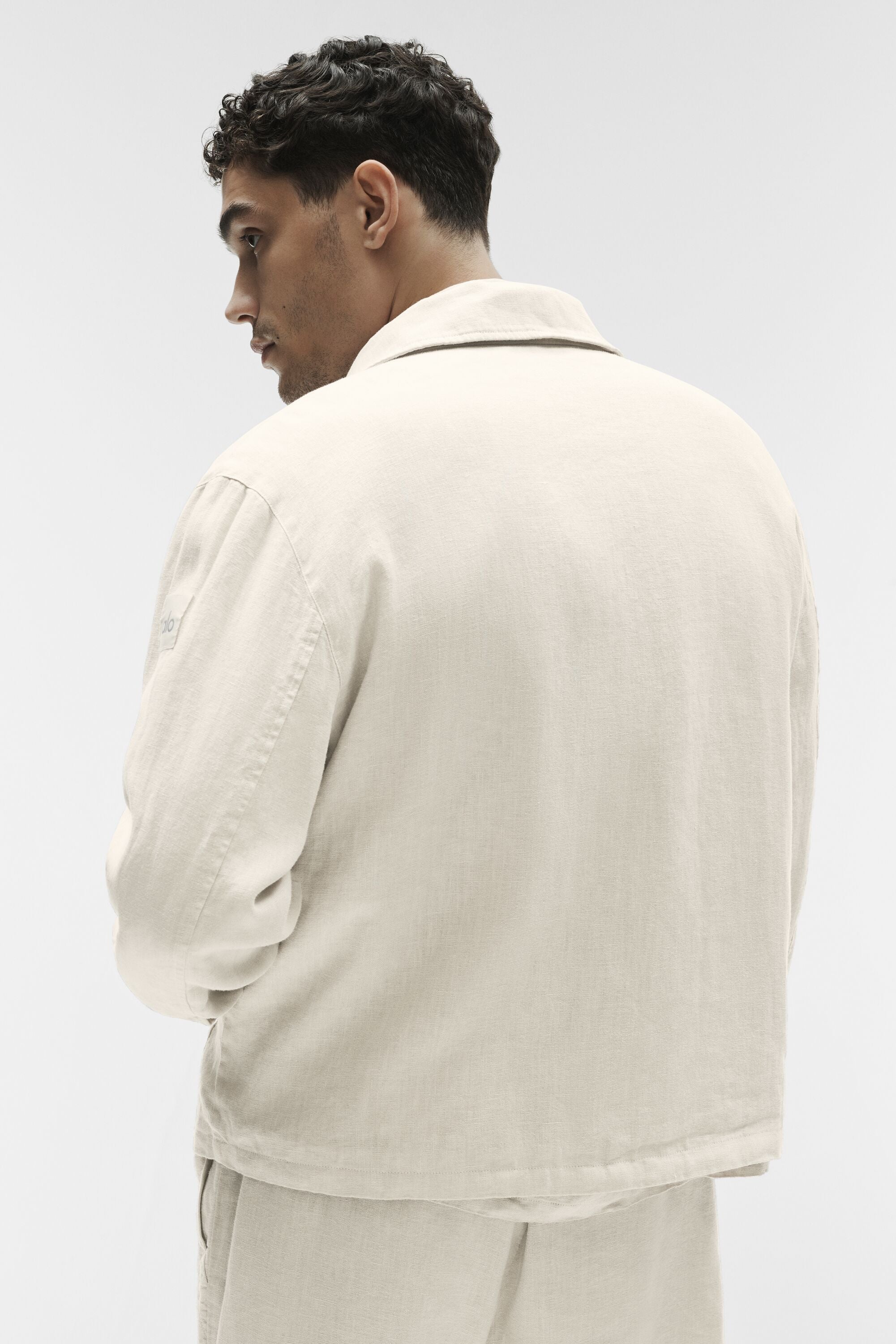 Alo Yoga Linen Days Full Zip Jacket - Bone