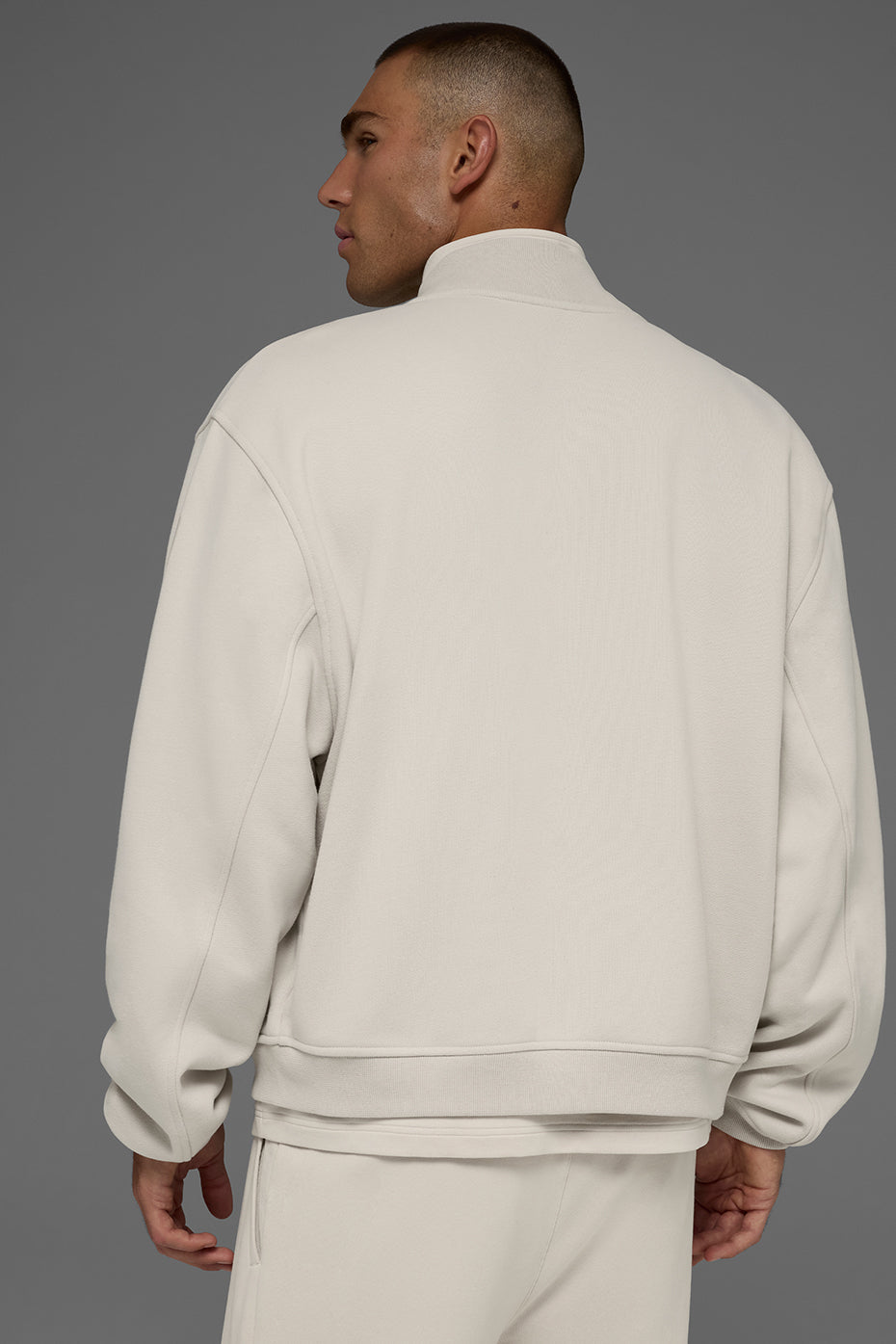 Alo Yoga Renown Varsity Jacket - Bone