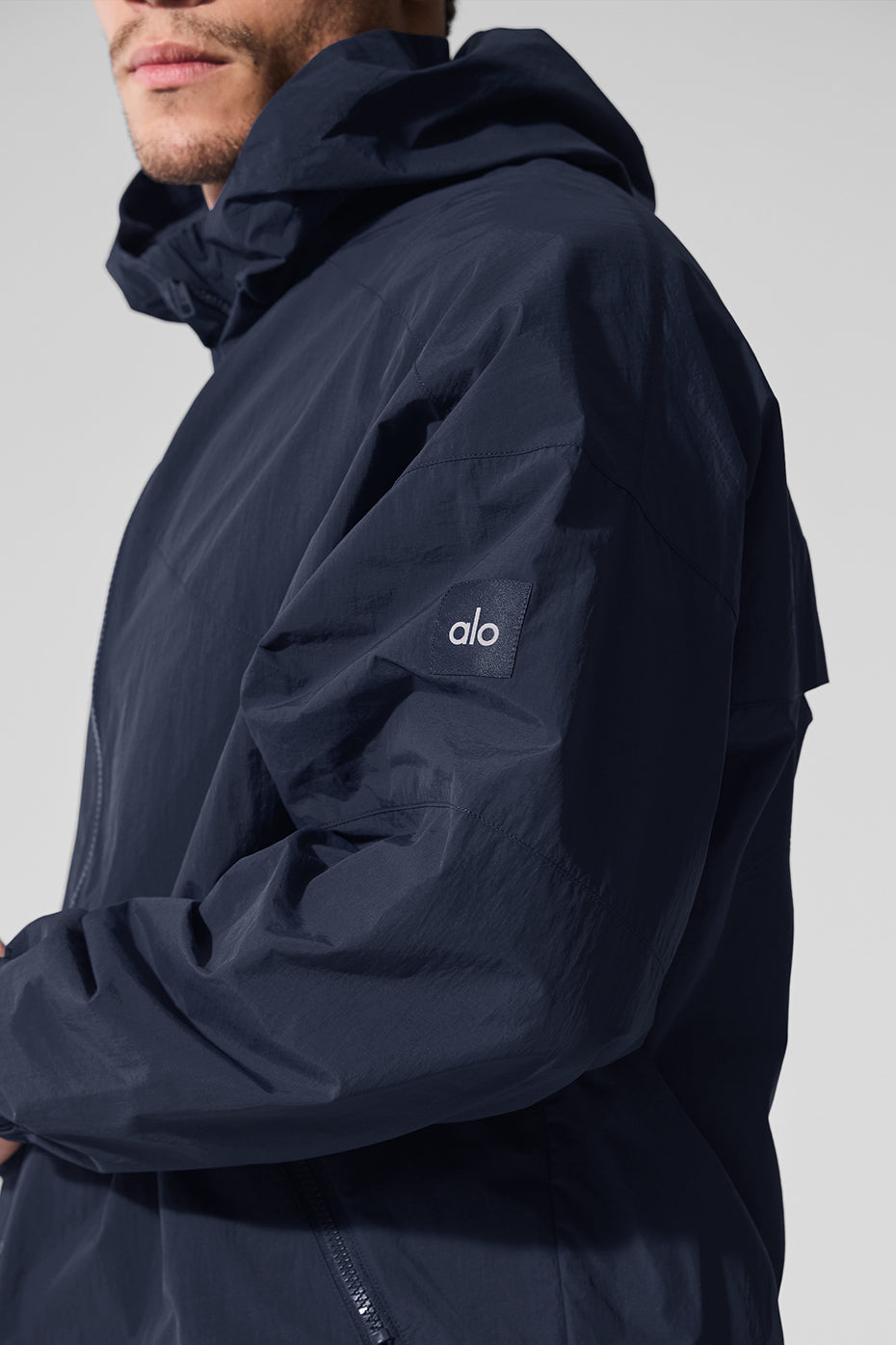 Alo Yoga Vantage Nylon Ripstop Track Jacket - Navy