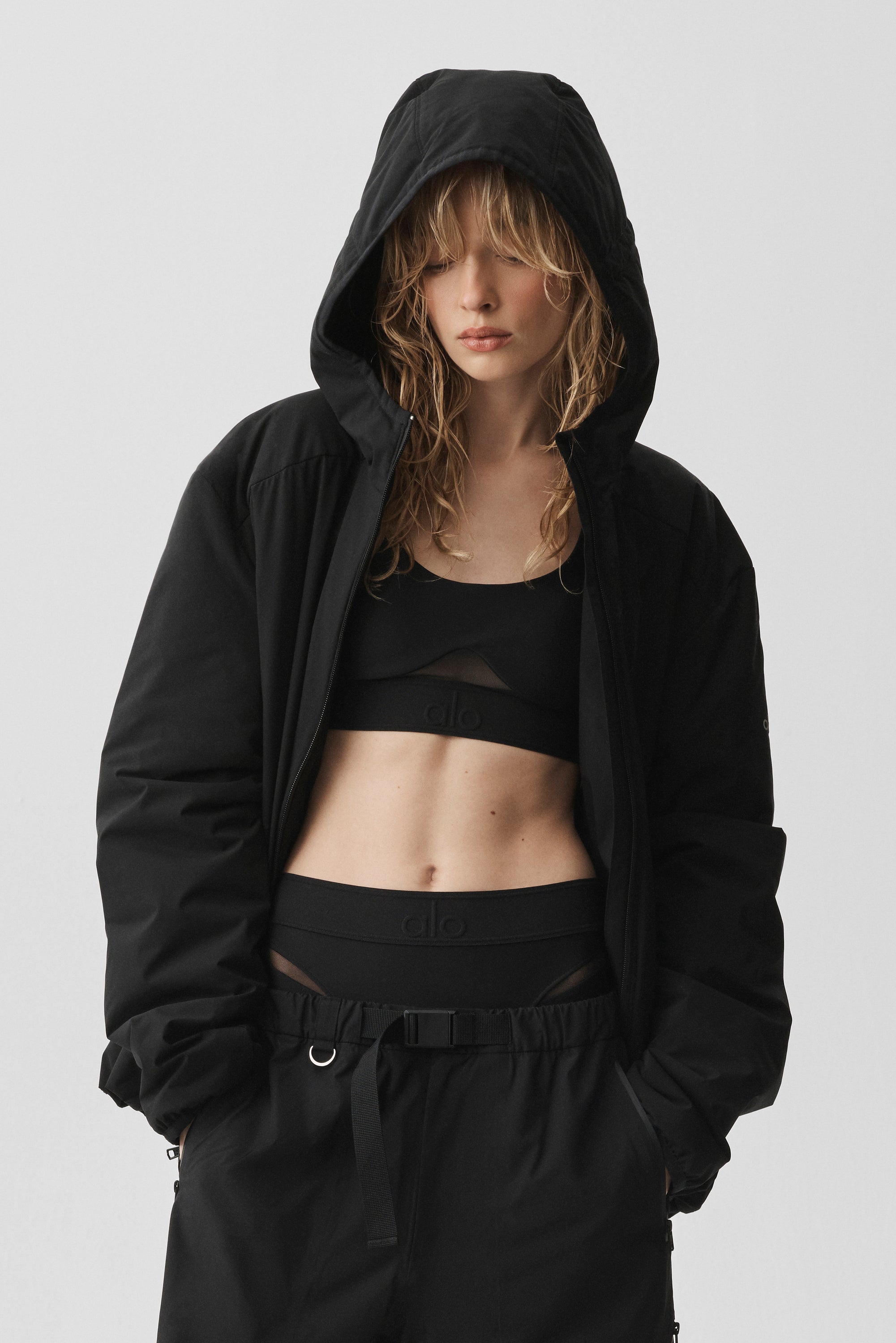 Alo Yoga Elemental Full-Zip Jacket - Black