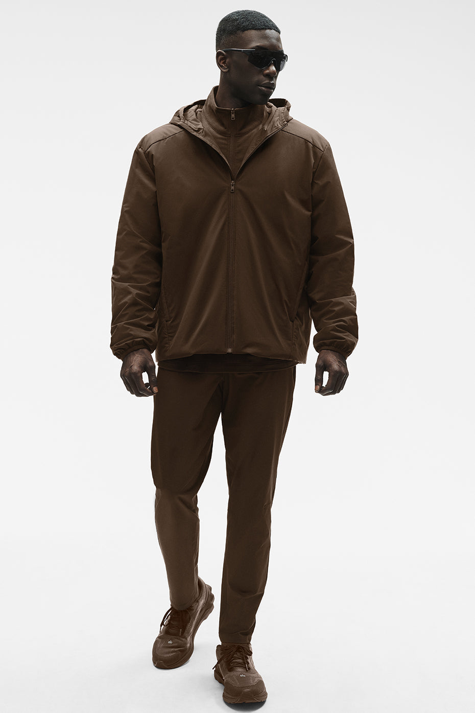 Alo Yoga Elemental Full-Zip Jacket - Espresso