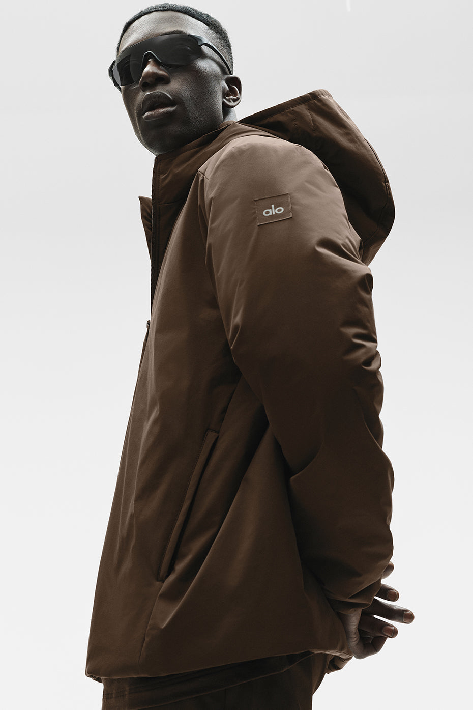 Alo Yoga Elemental Full-Zip Jacket - Espresso