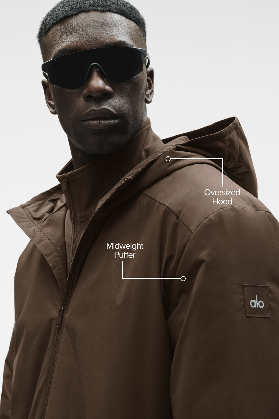Alo Yoga Elemental Full-Zip Jacket - Espresso