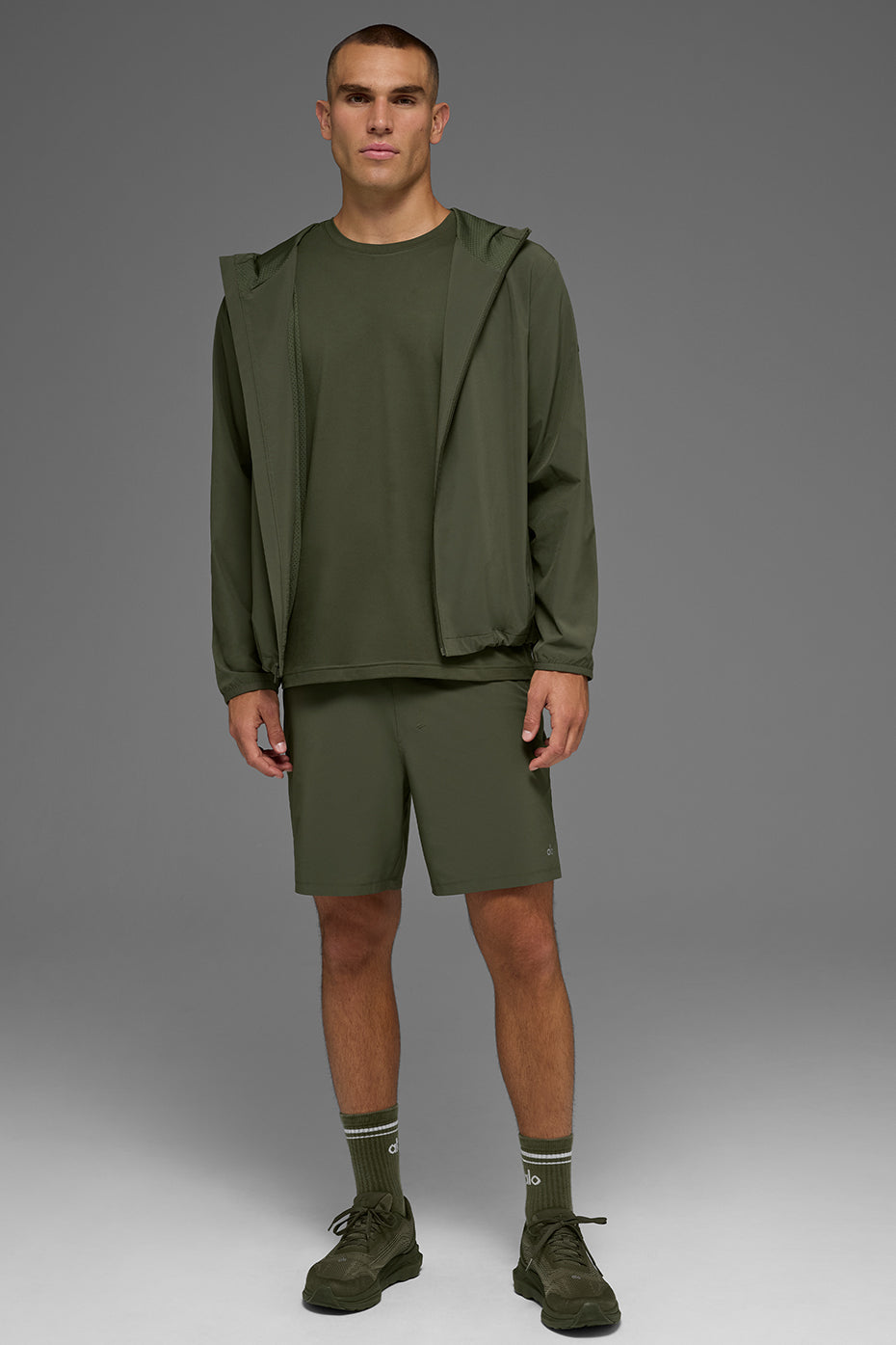 Alo Yoga Performance On-The-Go Jacket - Green Olive